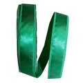 Reliant Ribbon 1.5 in. 100 Yards Dyna Satin EZ Wired Edge Ribbon, Holiday Green 5102W-580-09C